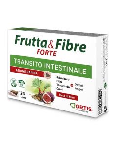 Frutta e Fibre Forte Integratore Transito Intestinale 24 Cubetti