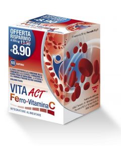 Linea ACT Vita Act Ferro+Vitamina C Integratore Alimentare 60 Compresse
