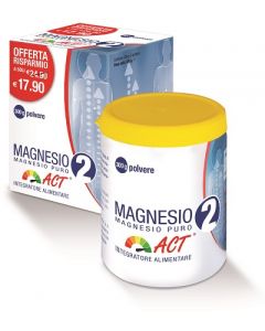 Magnesio 2 Act Magnesio Puro Integratore In Polvere 300 g