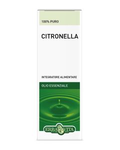 Erba Vita Olio Essenziale Citronella Integratore Naturale 10 Ml