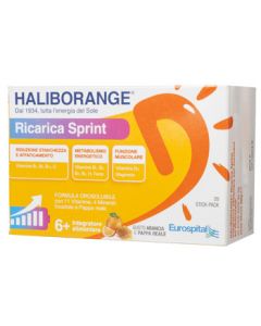 Haliborange Ricarica Sprint Integratore Tonico Energetico 20 Stick-Pack