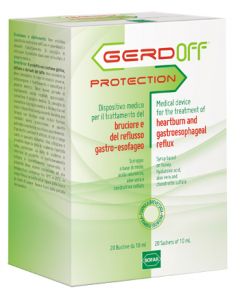GerdOff Protection Sciroppo Contro Bruciore e Reflusso Gastro-Esofageo 20 Bustine