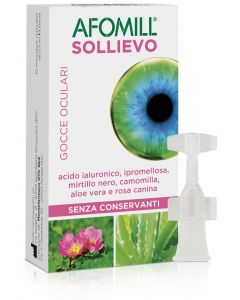 Afomill Sollievo Gocce Oculari Idratanti 10 Flaconcini Monodose