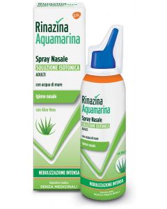 Rinazina Aquamarina Spray Nasale Isotonico Intenso con Aloe Vera 100 ml