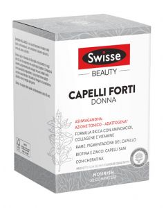 Swisse Beauty Capelli Forti Donna Integratore di Vitamine e Minerali 30 Compresse