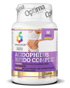 Optima Colours Of Life Acidophilus-Bifido Complex Integratore Probiotici 60 Capsule