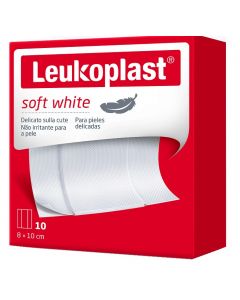 Leukoplast Soft White 8 x 10 cm 10 Pezzi
