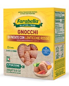 Farabella Gnocchi Patate e Lenticchie Rosse 250g