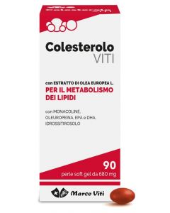 Colesterolo Viti Integratore per il Metabolismo dei Lipidi 90 perle