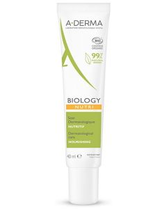 A-Derma Biology Trattamento Dermatologico Nutritivo per Pelle Secca 40 ml