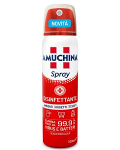 AMUCHINA Spray Disinfettante Ambiente, Oggetti e Tessuti 100 ml