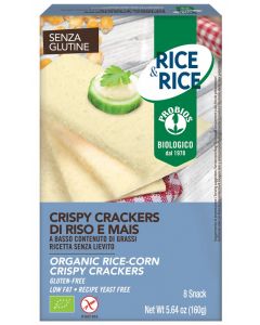 Rice&Rice Crispy Crackers Riso E Mais Biologico 160g