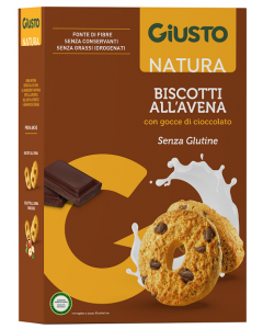 Giusto S/g Biscotti Avena Cioccolato 250g
