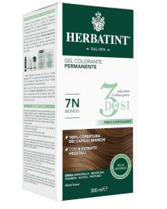 Herbatint Tintura Capelli Gel Permanente 3Dosi 7N Biondo 300 ml