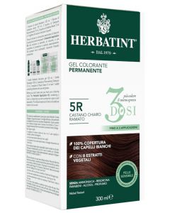 Herbatint Tintura Capelli Gel Permanente 3Dosi 5R Castano Chiaro Ramato 150 ml