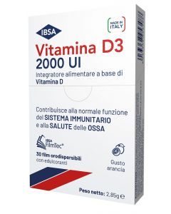 Vitamina D3 Ibsa 2000UI 30 Film Orodispersibili
