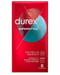 Durex Supersottile Vestibilità Aderente 6 Pezzi