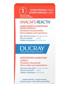 Ducray Anacaps Reactive Benessere dei Capelli 90 Capsule