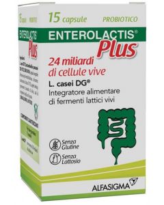Enterolactis Plus Integratore di Fermenti Lattici Vivi 15 Capsule