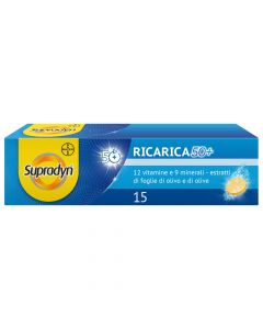 Supradyn Ricarica 50+ Integratore Vitamine Minerali e Antiossidanti 15 Compresse Effervescenti