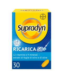Supradyn Ricarica 50+ Integratore Vitamine Minerali e Antiossidanti 30 Compresse