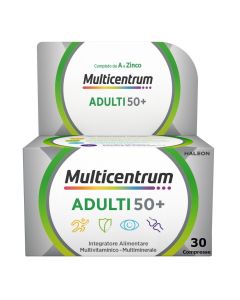 Multicentrum Adulti 50+ Integratore Multivitaminico Multiminerale 30 Compresse