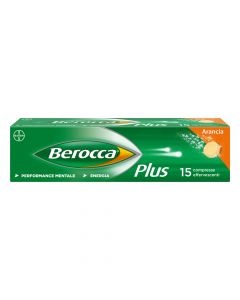 Berocca Plus Integratore Vitamine Minerali per Energia, Concentrazione, Memoria 15 Cpr Eff