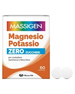 Massigen Magnesio e Potassio Integratore Senza Zucchero 60 Compresse