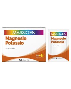 Massigen Magnesio e Potassio 24+6 Buste