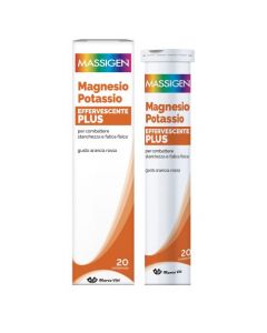 Massigen Magnesio e Potassio Effervescente Plus 20 Compresse