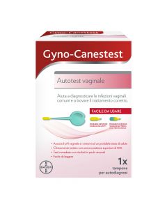 Gyno-Canestest Autotest Diagnosi Infezioni Vaginali, Candida, Vaginosi Batterica, 1 Tampone