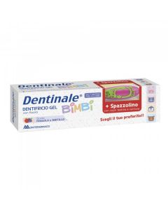 Dentinale Bimbi Dentifricio Gel con Fluoro 50ml + Spazzolino in Omaggio