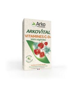 Arkovital Vitamine C+D3 20 Compresse Effervescenti Gusto Frutti Rossi