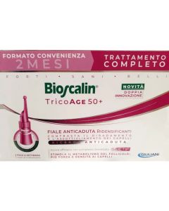 Bioscalin Tricoage 50+ Fiale Anticaduta Ridensificanti 16 Fiale