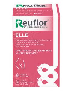 Reuflor Elle Integratore Probiotico con D-Mannosio e Biotina 15 Stick