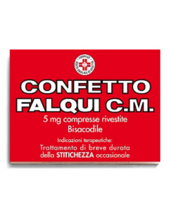 Confetto Falqui C.M. 5 mg Bisacodile Stitichezza 20 Compresse