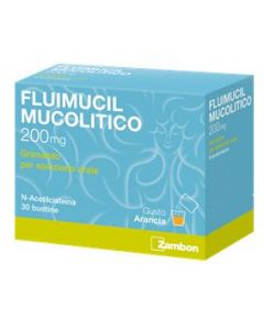 Fluimucil Mucolitico 200 mg Granulato N-acetilcisteina 30 Bustine