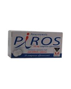 Piros 500 mg Paracetamolo 10 Compresse effervescenti