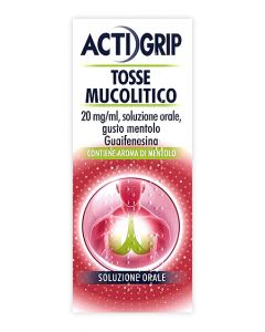 Actigrip Tosse Mucolitico Guaifenesina Flacone 150 ml