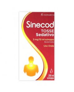 Sinecod Tosse Sedativo Sciroppo 3mg/10g Butamirato Citrato 200 ml