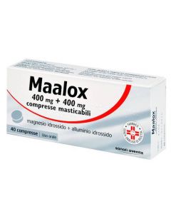 Maalox Compresse Antiacido 400mg+400mg 40 Compresse Masticabili
