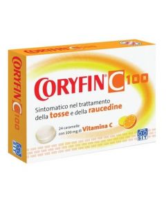 Coryfin C 100 Vitamina C 6,5mg + 112,5mg Tosse 24 Caramelle