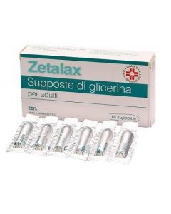Zetalax Adulti 2,25 gr Glicerolo Stitichezza 18 Supposte