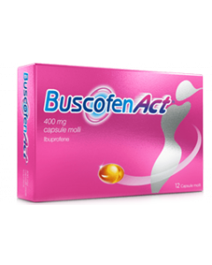 BuscofenAct 400mg Ibuprofene Analgesico 12 Capsule Molli
