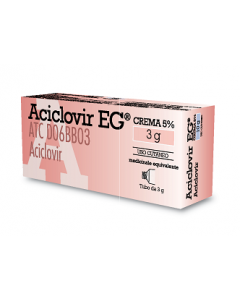 Aciclovir EG 5% Crema Contro Herpes Tubo 3 g