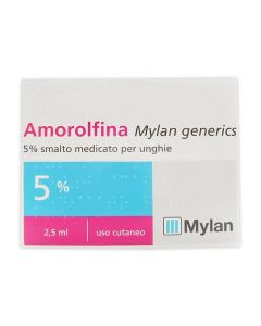Amorolfina Mylan 5% Smalto Antimicotico Per Unghie 2,5 ml