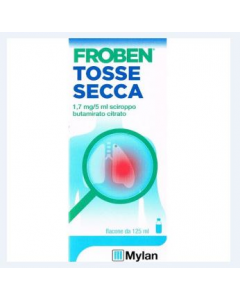 Froben Tosse Secca Sciroppo 1,7 mg/5 ml Butamirato 125 ml