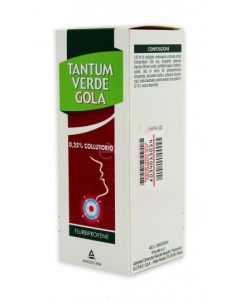Tantum Verde Gola Collutorio 0,25% Flurbiprofene Antinfiammatorio 160 ml
