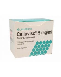 Celluvisc Collirio 5 mg/ml Carmellosa sodica 30 Flaconcini 0,4 ml