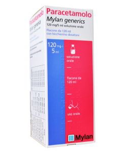Paracetamolo Mylan 120 mg/5 ml Soluzione Orale Flacone 120 ml
